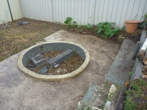 RHS of backyard cleared